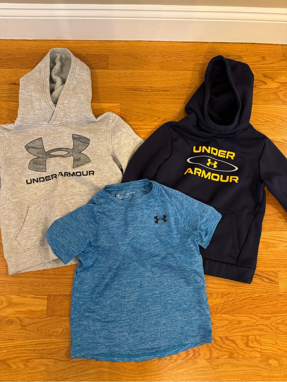 Under Armour Kids 3-Piece Set - Gray, Navy & Blue